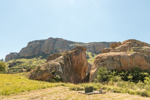 Retiefklip, an historic site in the Free State Province near the Oliviershoek Pass