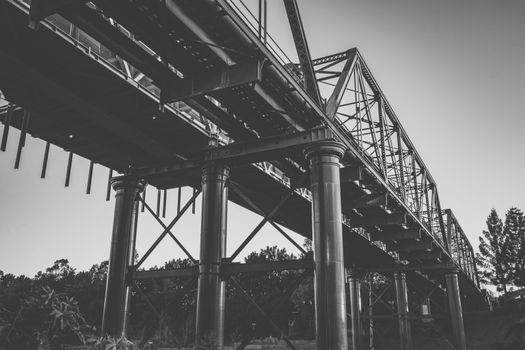 Ipswich city train line during the day.