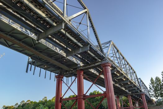 Ipswich city train line during the day.