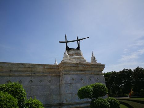 Monument of King Naresuan in Ayutthaya provide that old historical Thailand country

