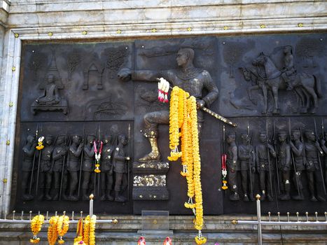 Monument of King Naresuan in Ayutthaya provide that old historical Thailand country

