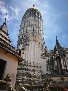 A beautiful Thailand temples, pagodas and Buddha statute in old historical's Thailand country at "Ayutthaya" Province Thailand.