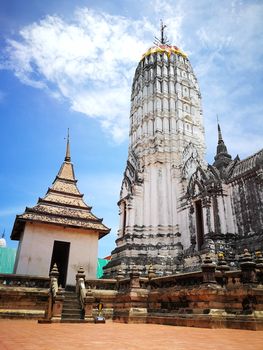 A beautiful Thailand temples, pagodas and Buddha statute in old historical's Thailand country at "Ayutthaya" Province Thailand.