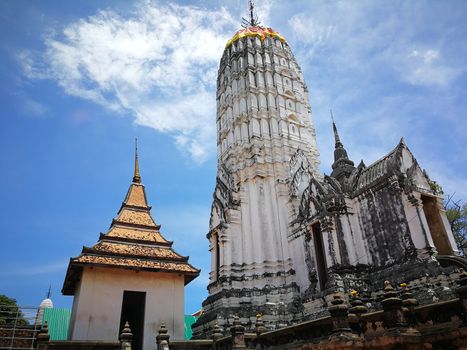 A beautiful Thailand temples, pagodas and Buddha statute in old historical's Thailand country at "Ayutthaya" Province Thailand.