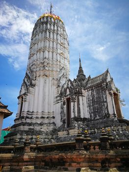 A beautiful Thailand temples, pagodas and Buddha statute in old historical's Thailand country at "Ayutthaya" Province Thailand.