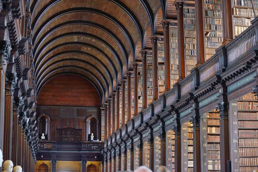 The Long Room in The Old Library, Trinity College, Dublin, Ireland - The Book of Kells 17. 06, 2018