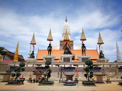 A beautiful Thailand temples, pagodas and Buddha statute in old historical's Thailand country at "Ayutthaya" Province Thailand.