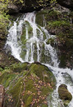 Small waterfall near Stenico town, Northern Italy