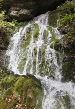 Small waterfall near Stenico town, Northern Italy