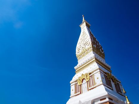 Temple of Phra That Phanom Stupa containing Buddha's breast bone, located in in Nakhon Phanom Province, northeastern Thailand