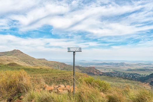 Windpunt (wind point), a corner in the historic Jouberts Pass at Lady Grey in the Eastern Cape Province