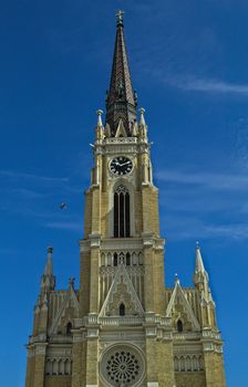 Catholic cathedral in centre of Novi Sad, Serbia