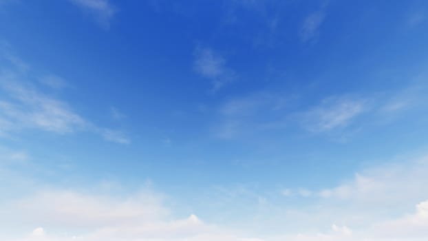 Cloudy blue sky abstract background, blue sky background with tiny clouds, 3d illustration