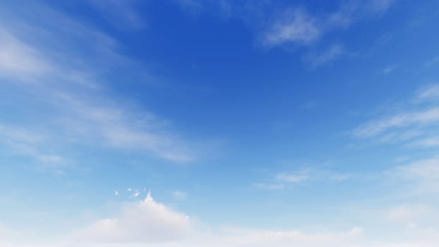 Cloudy blue sky abstract background, blue sky background with tiny clouds, 3d illustration