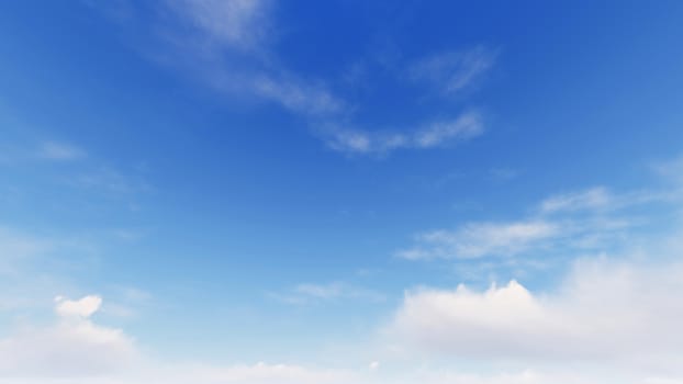 Cloudy blue sky abstract background, blue sky background with tiny clouds, 3d illustration