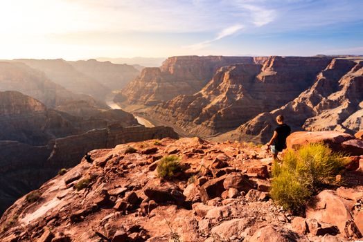 West rim of Grand Canyon in Arizona USA