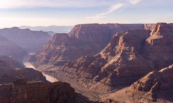 West rim of Grand Canyon in Arizona USA