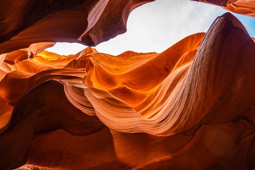 Lower Antelope Canyon in the Navajo Reservation near Page, Arizona USA