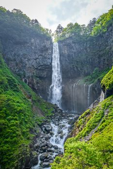 Kegon falls landscape near Chuzenji lake, Nikko, Japan