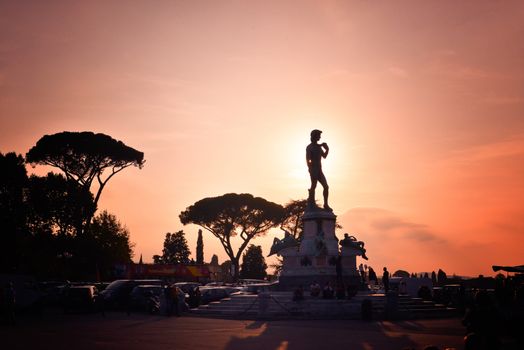 Statue of David at Micheal Angelo Park Florence, Italy