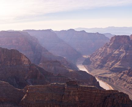 West rim of Grand Canyon in Arizona USA