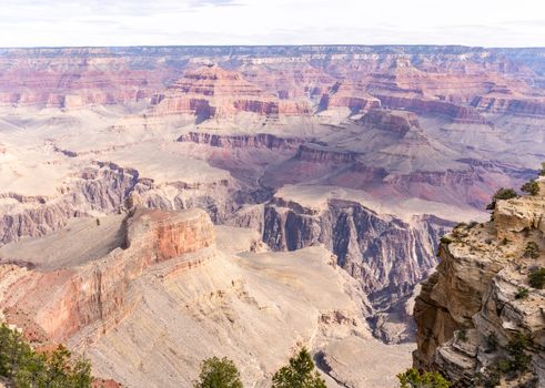 South rim of Grand Canyon in Arizona USA
