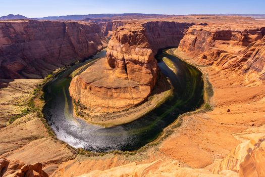 Horseshoe bend with colorado river Grand Canyon at Page Arizona USA