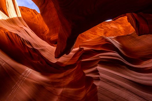 Lower Antelope Canyon in the Navajo Reservation near Page, Arizona USA