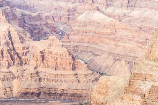 West rim of Grand Canyon in Arizona USA