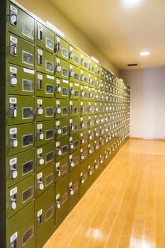 Row of Locker in Changing Room