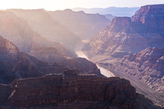 West rim of Grand Canyon in Arizona USA