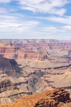 South rim of Grand Canyon in Arizona USA