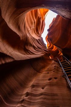 Lower Antelope Canyon in the Navajo Reservation near Page, Arizona USA