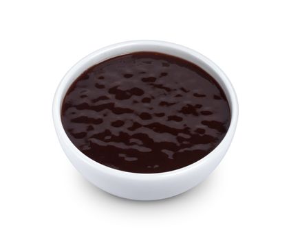 Barbecue sauce isolated on white background with clipping path