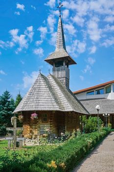 Wooden Church in Monastery of Giurgiu city, Romania