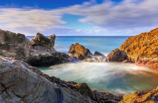 The secret rock pool.  Long Exposure taken early morning.