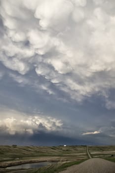 Prairie Storm Clouds Canada Saskatchewan Summer Warnings