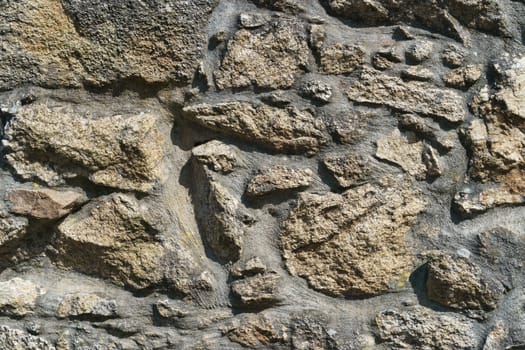 Granite texture on a sunny day