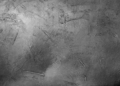 old wall with , acrylic,  brush strokes texture in monochrome 