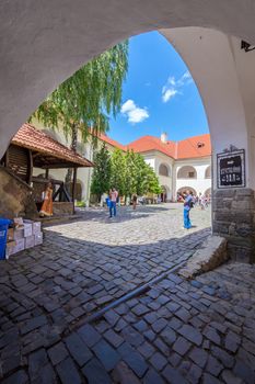 photo of the courtyard of Palanok Castle in Mukacheve