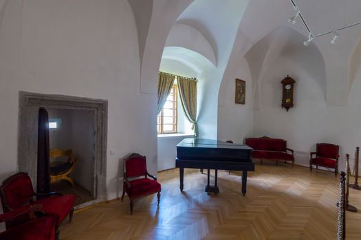 The museum's large exhibition showing the medieval life of people