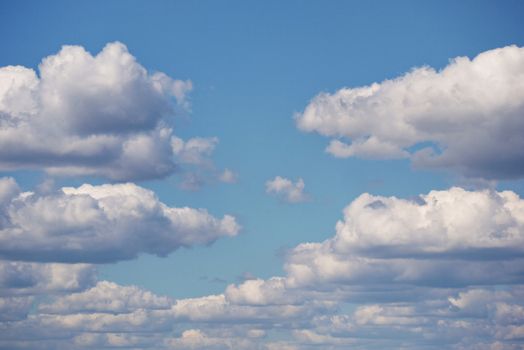 The sky with white fluffy clouds. Like the Simpsons screensaver