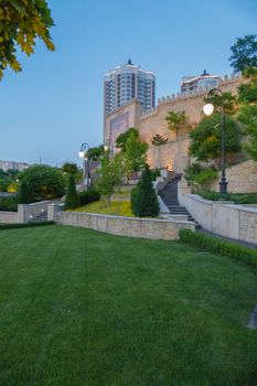 Square named after Heydar Aliyev in Kiev, in which there is an atmosphere of tranquility