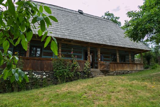 wooden old house in the open-air museum of the Shevchenkiv grove in Lviv