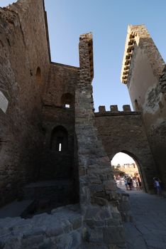 The ruins of the old city where tourists can come and see how they lived then