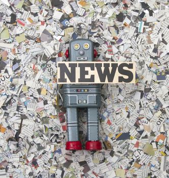 robot news concept