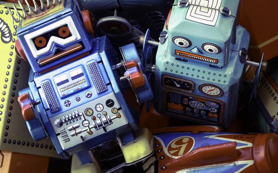 retro robot toys