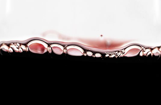  red wine bubbles macro image 