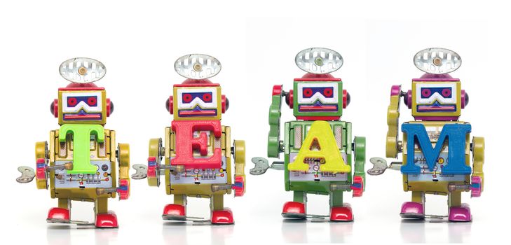  team of robot toys 