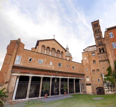 Basilica of Saints John and Paul on the Caelian Hill in Rome, Italy.